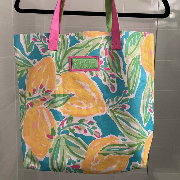 Lilly Pulitzer x Estée Lauder Lemons 🍋 Tote bag - Picture 7 of 9